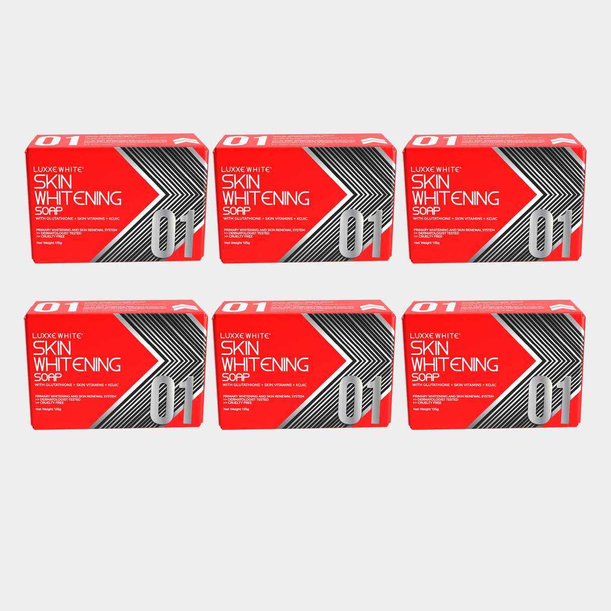 Luxxe White Soap 01 dermatologist tested label