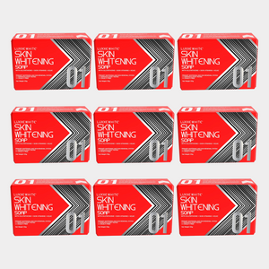 Luxxe White Soap 01 packaging and usage instructions