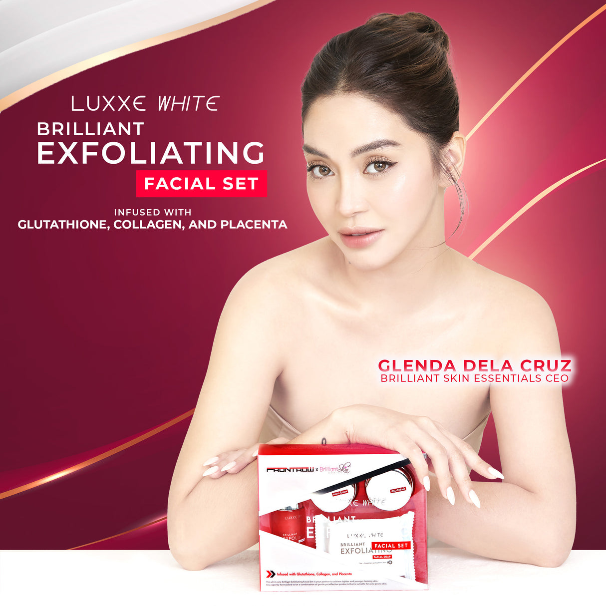 Luxxe White Brilliant cleanser toner cream system