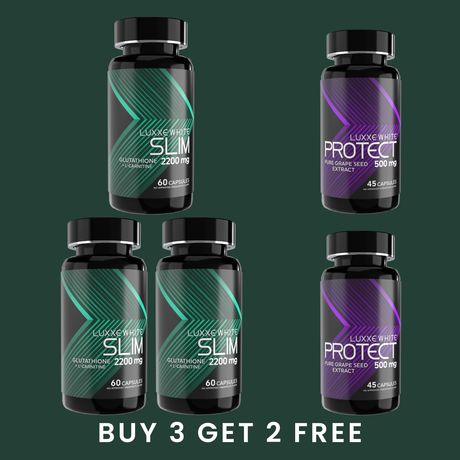 Buy 3 Luxxe White Slim Get 2 Free Protect bundle