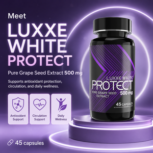 Luxxe White Protect: Pure Grape Seed Extract 500mg - Ultimate Antioxidant Protection