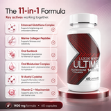 Luxxe White Ultima: The World's First All-in-One Skin System - Glutathione + Collagen + Oral Sunblock 1400mg